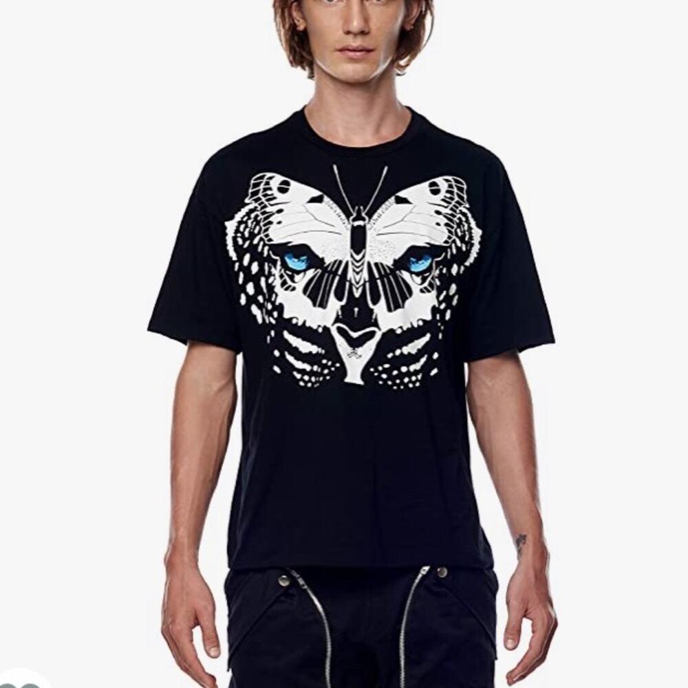 NEW Jonny Cota Bamboo Cotton Metamorphosis Butterfly Unisex Relaxed T-Shirt NWT